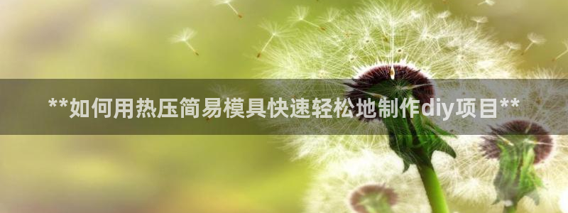 emc易倍官网：**如何用热压简易模具快速轻松地制作di