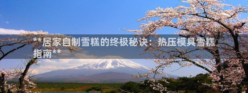 易倍纤瘦身三部曲的价格：**居家自制雪糕的终极秘诀：热压
